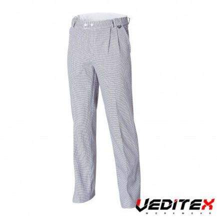 PANTALON CUISINE PC PIED DE POULE ELASTIQUE