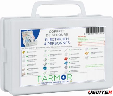 Coffret de secours électricien 4 personnes*