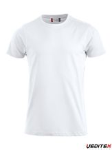 T-shirt en coton col rond blanc
