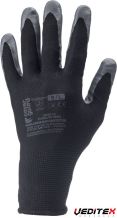 Gant de protection polyester noir enduction nitrile - 4.1.2.1.X. [1NIBB]