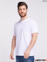 T-shirt blanc homme porté